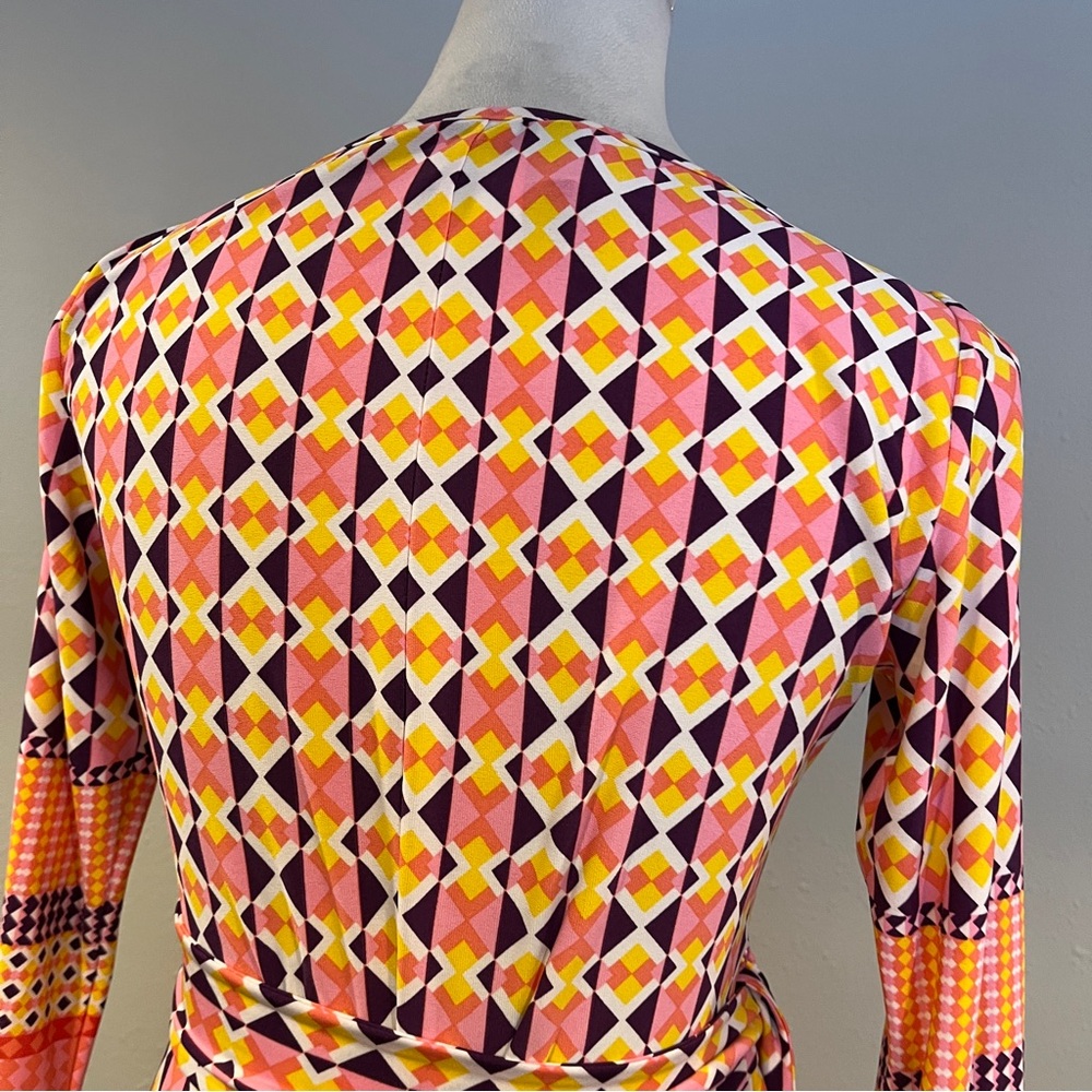 Donna Morgan Geometric Patterned Long Sleeve Stre… - image 8
